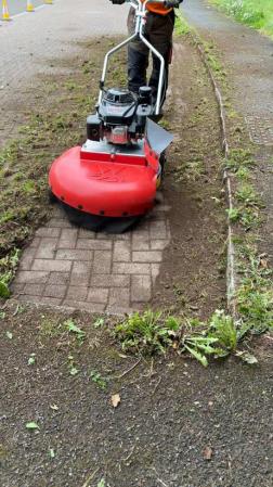 Bensindriven mossrivare