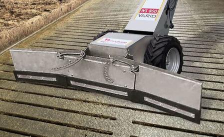 Batteridriven puttare med bred skrapa