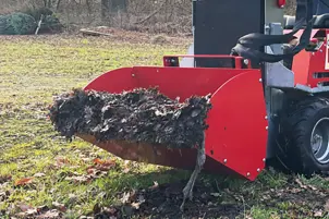 Frontskopa till redskapsbarare