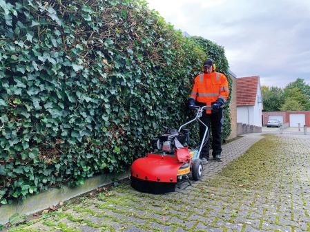 Bensindriven mossrivare